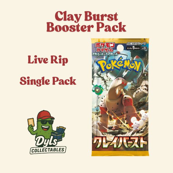 LIVE RIP Clay Burst Japanese Booster Packs Bundle