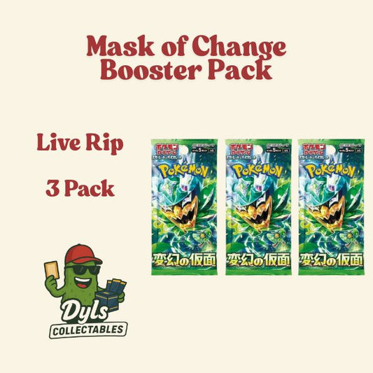 LIVE RIP Pokemon Mask of Change Booster Packs