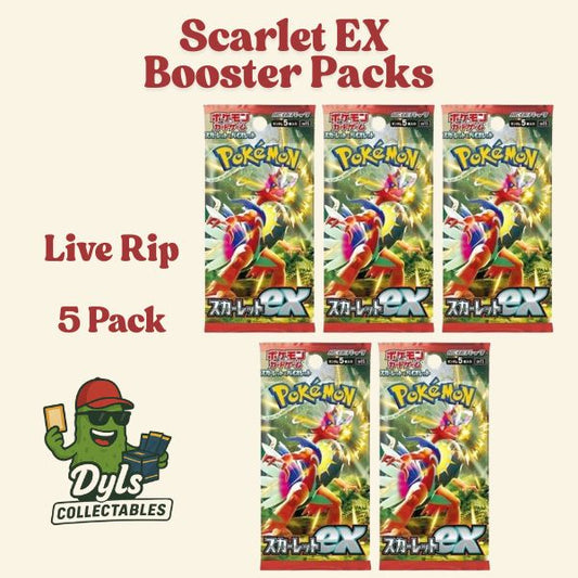 LIVE RIP Pokemon Scarlet EX Booster Packs
