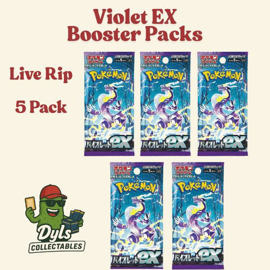 LIVE RIP Pokemon Violet EX Booster Packs