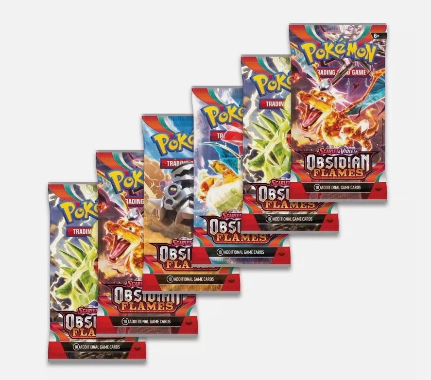 LIVE RIP - Obsidian Flames Booster Packs