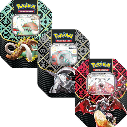 Paldean Fates 3 Pack Bundle Sealed Tins