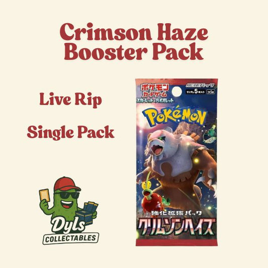 LIVE RIP Crimson Haze Booster Packs