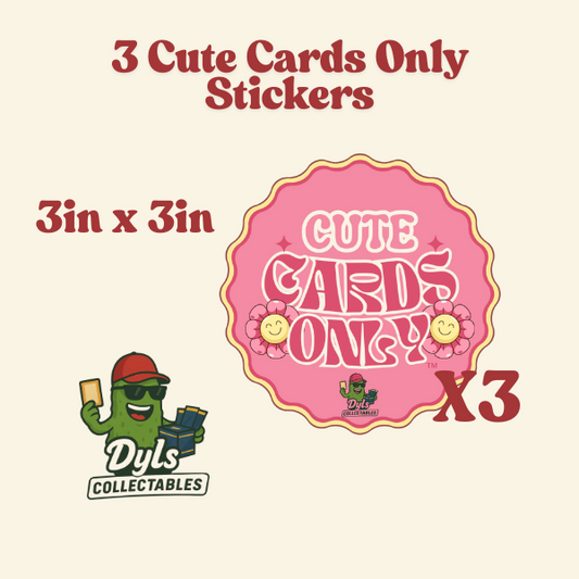 3 Cute Cards Only Stickers