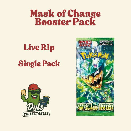 LIVE RIP Pokemon Mask of Change Booster Packs