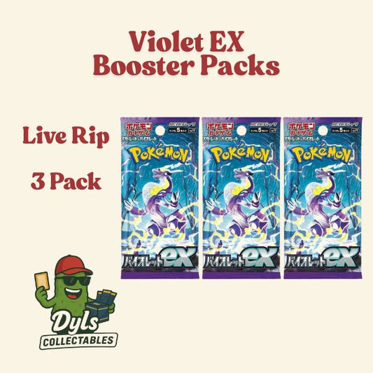 LIVE RIP Pokemon Violet EX Booster Packs